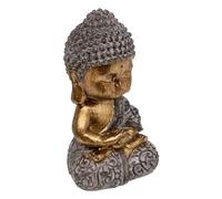 Atmosphera - Bouddha Lee H.14cm résine Assorti - Modèle c