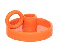 Atmosphera - Bougeoir Yuca céramique H5,5cm - Orange
