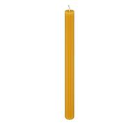 Atmosphera - Bougie bâton Demi en coton H26cm jaune moutarde