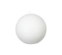 Bougie Boule Rustique Blanche Brillante