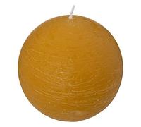 Atmosphera - Bougie boule rustique - jaune - 445g