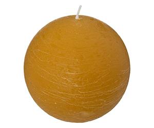 Atmosphera - Bougie boule rustique - jaune - 445g