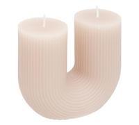 Atmosphera - Bougie en u demi 400g gris taupe