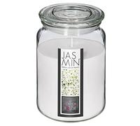 Atmosphera – Bougie parfumée Jasmin – Pot en verre avec couvercle 510 g