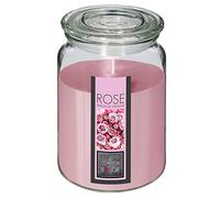 Comptoir de la Bougie - Bougie Parfumée en Verre "Couvercle" 510g Rose Rose G
