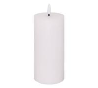Atmosphera - Bougie ronde à led molia h18cm blanc