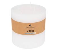 Atmosphera - Bougie rustique - 3 mèches - blanc - 1-9kg