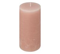 Comptoir de la Bougie - Bougie Cylindrique "Rustic" 14cm Rose Clair