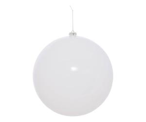 Atmosphera - Boule de noël en Plastique Maxi Blanche d. 250 mm