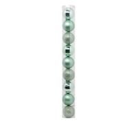 Atmosphera - Boule de noël Plastique 60mm x9 Vert Amande