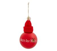 Atmosphera - Boule Mon Premier noël Bonnet d.8cm Rouge