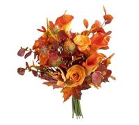 Atmosphera - Bouquet artificiel automnal - H. 55 cm - Orange