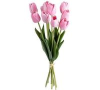 Atmosphera - Bouquet de tulipes artificielles - H. 48 cm - Rose Rose G