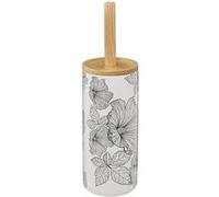 Atmosphera Brosse WC Five – Support en céramique déco Blackflora
