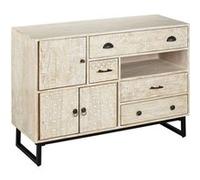 Atmosphera - Buffet 3 portes et 4 tiroirs en bois AJAY - Beige - AJAY G