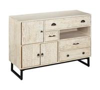 Paris Prix Buffet Ajay 3 portes et 4 tiroirs 115 cm Naturel