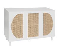 Atmosphera Buffet Cabras 3 portes cannage Blanc G