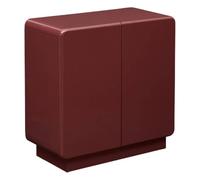 Atmosphera - Buffet Douglas carré 80x80cm 2 Portes Rouge
