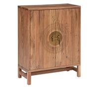 Atmosphera - Buffet haut 2 portes en bois JILING - Marron