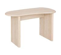 Atmosphera - Bureau Anaya Forme Organique, Beige Effet Travertin, L 120 x l 60 x H 75,5 cm - pour Chambre, Salon, Bureau