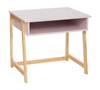 Atmosphera - Bureau Enfant Maternelle l58cm Rose en Bois