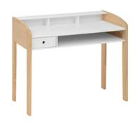 Bureau enfant primaire L100cm blanc en bois - Atmosphera createur d'interieur