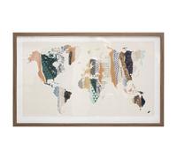 Atmosphera - Cadre "Monde" sous verre 80x50 cm