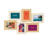 Cadre pêle-mêle Théa pour 6 photos - Plastique vert