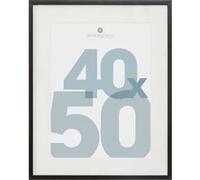 ATMOSPHERA Cadre Photo en MDF et verre - 40 x 50 cm - Noir Manu Neutre G