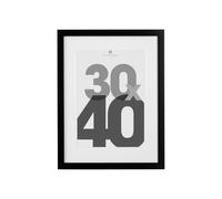 Atmosphera – Cadre photo Eva – 30 x 40 cm – bois et verre – Noir