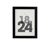 Atmosphera - Cadre photo Eva - bois et verre - noir - 18x24 cm