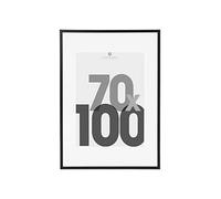 Atmosphera Cadre photo Éva bois avec marie-louise noir 70 x 100 cm