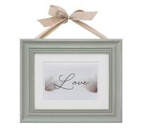 Atmosphera - Cadre photo Ruban - bois et verre - 17x12 cm - Gris