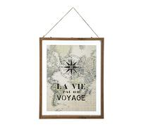 Atmosphera Créateur d'intérieur - Tableau Déco en Verre "Loft" 38x48cm Naturel Beige G