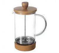 Atmosphera Cafetière en Verre et Bambou 60 cl