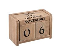 Atmosphera - Calendrier Colonial - Beige - 7-5x11 cm