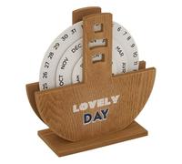 Atmosphera - Calendrier décoratif Flow Beige 19,5x7,8cm