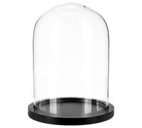 Atmosphera - Campana - vidrio y Madera - Transparente - H29-5 cm