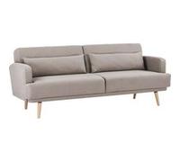 Atmosphera - Canapé convertible JACK - 3 places - Beige - JACK beige G
