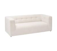Atmosphera - Canapé Fixe Zenia - 3 Places Confort Semi-Ferme - Design Moderne avec Larges Accoudoirs - Tissu Résistant Facile d’Entretien - 60x60cm