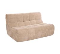 Atmosphera - Canapé miroa 2 Places 130x92x68 cm en Tissu Beige