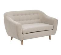 Atmosphera - Canapé Rétro - 2 places - Beige - Rétro Beige G