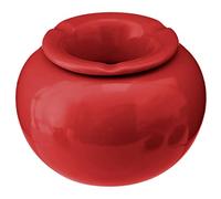 Atmosphera - Cendrier Rond - céramique - 15-5x10-5 cm - Rouge