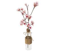 Atmosphera - Cerisier Artificiel Dream - Pot en Verre - H46 cm - Rose
