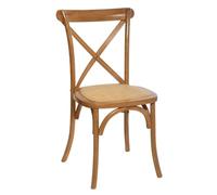 Atmosphera Chaise bistrot Design d'antan en Bois Isak - Marron