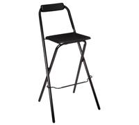 Atmosphera - Chaise de bar pliante Louna - Noir