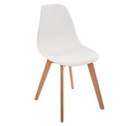 Atmosphera - Chaise Enfant Atmosphera en hêtre et polypropylène Blanc - 127368B