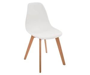Atmosphera - Chaise Enfant Atmosphera en hêtre et polypropylène Blanc - 127368B