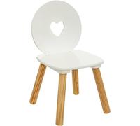 Atmosphera - Chaise Enfant cœur maela Bois Blanc
