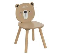 Atmosphera - Chaise Enfant Ourson Douceur Bois Naturel